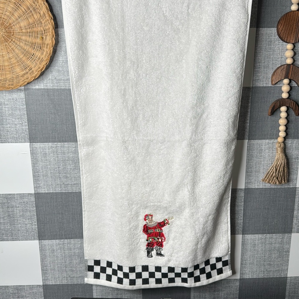 Mackenzie Childs Hand Towel Santa